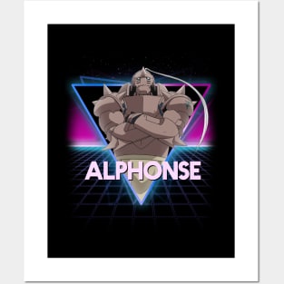 Alphonse Elric Retro 80's Triangle Fullmetal Alchemist Posters and Art